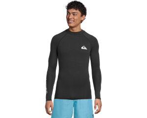 (���) �N�C�b�N�V���o�[ �����Y �G�u���f�C UPF50 �����O �X���[�u �T�[�t �e�B�[ Quiksilver men Everyday Upf50 Long Sleeve Surf Tee Black