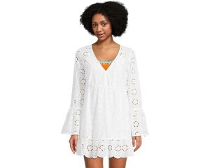 (���) �r�[�`���C�I�b�g ���f�B�[�X �f���j�[ �h���X Beach Riot women Delaney Dress White Magnolia Eyelet