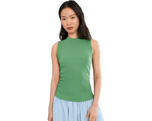 (���) �T���N�`���A�� ���f�B�[�X ���u�h ���[�V���h �^���N Sanctuary women Ribbed Ruched Tank Green Juice