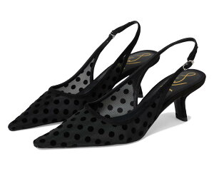 (���) �T���G�f���}�� ���f�B�[�X �r�A���J �X�����O 3 Sam Edelman women Bianka Sling 3 Black Polka Dot Mesh