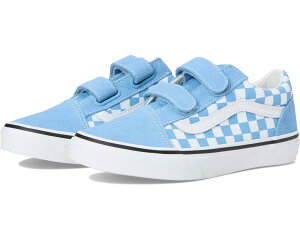 (���) �o���Y �L�b�Y �I�[���h �X�N�[�� V (���g�� �L�b�h) Vans kids Old Skool V (Little Kid) Color Theory Checkerboard Heritage Blue