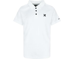 (���) �n�[���[ �L�b�Y �h���C-�t�B�b�g �|�� �V���c (���g�� �L�b�Y) Hurley kids Dri-FIT Polo Shirt (Little Kids) White
