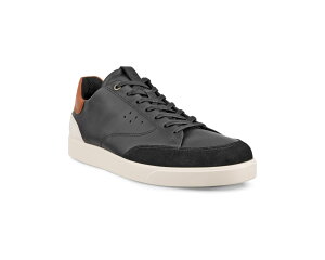 (���) �G�R�[ �����Y �X�g���[�g ���C�g �R�[�g ECCO men Street Lite Court Black/Cognac/Limestone