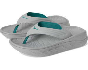 (���) �z�J�I�l�I�l �����Y �I�� ���J�o���[ �t���b�v Hoka men Ora Recovery Flip Stellar Grey/Oceanic