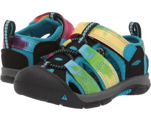 (���) �L�[�� �L�b�Y �j���[�|�[�g �G�C�`�c�[ (�g�h���[) KEEN kids Newport H2 (Toddler) Rainbow Tie-Dye 1
