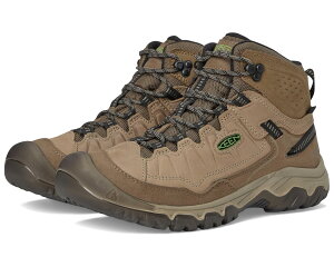 (���) �L�[�� �����Y �^�[�M�[ Iv �E�H�[�^�[�v���[�t �n�C�L���O �u�[�c KEEN men Targhee IV Waterproof Hiking Boots Brindle/Canteen
