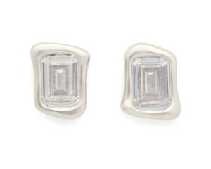 (���) �P�C�g�X�y�[�h ���E���g�� �O���X �X�^�b�Y Kate Spade New York Molten Glass Studs Clear/Silver