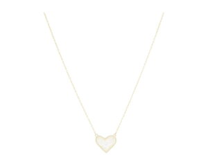 (���) �P���h���X�R�b�g �A�� �n�[�g �V���[�g �y���_���g �l�b�N���X Kendra Scott Ari Heart Short Pendant Necklace Gold Ivory Mother-of-Pearl