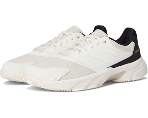 (���) �A�f�B�_�X ���f�B�[�X �R�[�g�W���� �R���g���[�� 3 �e�j�X �V���[�Y adidas women Courtjam Control 3 Tennis Shoe Off-White/Off-White/Champagne Metallic