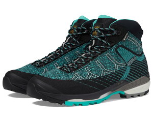 (���) �A�]�� ���f�B�[�X �t�@���R�� �G�{ �W���J�[�h GV ml Asolo women Falcon Evo Jaquard GV ML Black/Aqua Green