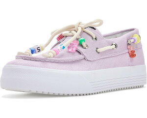 (���) �X�y���[ �L�b�Y �o�n�} �v���b�g�t�H�[�� (���g�� �L�b�h/�r�b�O �L�b�h) Sperry kids Bahama Platform (Little Kid/Big Kid) Blue Aura With Beads