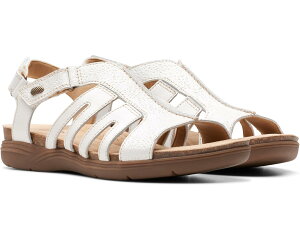 (���) �N���[�N�X ���f�B�[�X �G�C�v�� �x�� Clarks women April Belle White Leather