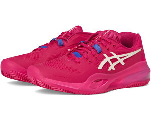 (���) �A�V�b�N�X ���f�B�[�X �Q��-���]�����[�V���� X �N���C ASICS women Gel-Resolution X Clay Bright Rose/Cream