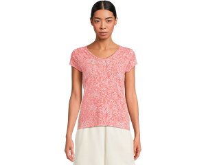 (���) ���C�������r���Y ���f�B�[�X �t�F�U�[�E�F�C�g �e�B�[ Royal Robbins women Featherweight Tee Rosefinch Yarrow Print