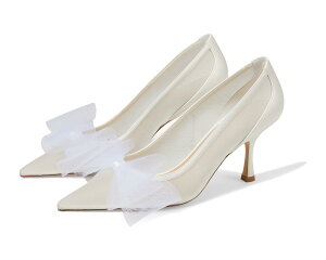 (���) �X�`���A�[�g ���C�c�}�� ���f�B�[�X �u���b�V���O �{�E 75 �|���v Stuart Weitzman women Blushing Bow 75 Pump Cream/White