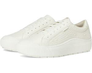 (���) ���f�B�[�X �^�C�� �I�t ���[�X-�A�b�v �V���[�Y Dr. Scholls women Time Off Lace-Up Shoes White Pearls