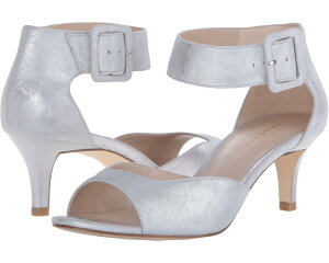(���) �y�� ���[�_ ���f�B�[�X �x������ Pelle Moda women Berlin Silver Metallic Suede