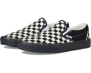 (���) �o���Y ���j�Z�b�N�X �N���V�b�N �X���b�|�� �`�F�b�J�[�{�[�h Vans unisex Classic Slip-On Checkerboard Checkerboard White/Black