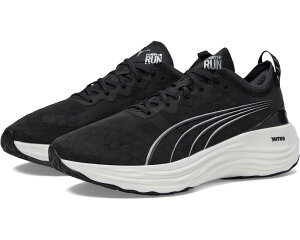 (���) �v�[�} �����Y �t�H�[�G�o�[���� �j�g�� PUMA men Foreverrun Nitro Puma Black/Puma White