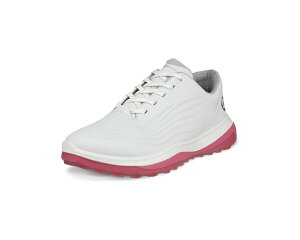 (���) �G�R�[ �S���t ���f�B�[�X LT1 �n�C�u���b�g �E�H�[�^�[�v���[�t ECCO Golf women LT1 Hybrid Waterproof White/Bubblegum