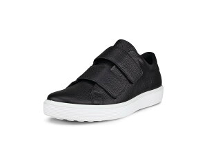 (���) �G�R�[ �����Y �\�t�g 60 �v���~�A�� �g�D�[ �X�g���b�v �X�j�[�J�[ ECCO men Soft 60 Premium Two Strap Sneaker Black