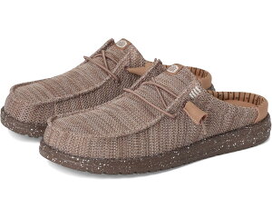 (���) �w�C �f���[�h �����Y �E�H�[���[ �X���b�v �X�g���b�` �\�b�N�X Hey Dude men Wally Slip Stretch Sox Deep Taupe/Chanterelle Tan