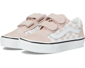 (���) �o���Y �L�b�Y �I�[���h �X�N�[�� V (���g�� �L�b�h) Vans kids Old Skool V (Little Kid) Color Theory Checkerboard Sepia Rose