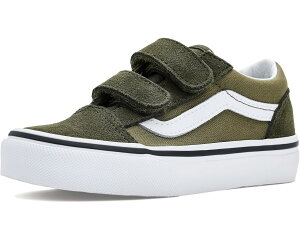 (���) �o���Y �L�b�Y �I�[���h �X�N�[�� V (���g�� �L�b�h) Vans kids Old Skool V (Little Kid) Two-tone Obsidian Fern