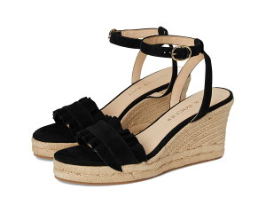 (���) �W���b�N ���W���[�X ���f�B�[�X ���b�t�� �E�F�b�W Jack Rogers women Rozette Ruffle Wedge Black