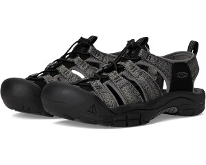 (���) �L�[�� �����Y �j���[�|�[�g �G�C�`�c�[ KEEN men Newport H2 Black/Steel Grey