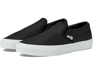 (���) �o���Y ���j�Z�b�N�X �N���V�b�N �X���b�|�� Vans unisex Classic Slip-On (Perf Leather) Black