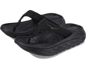 (���) �z�J�I�l�I�l ���f�B�[�X �I�� ���J�o���[ �t���b�v Hoka women Ora Recovery Flip Black/Dark Gull Gray 1