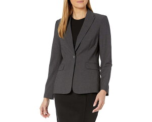 (���) �J���o���N���C�� ���f�B�[�X ���� �{�^�� ���b�N�X �u���[�U�[ Calvin Klein women One Button Lux Blazer Charcoal