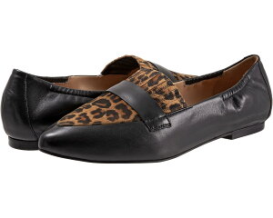 (���) �g���b�^�[�Y ���f�B�[�X �G���[�V���� Trotters women Emotion Black/Tan Cheetah
