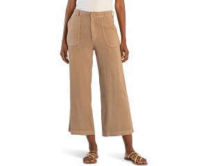(���) �J�b�g �t���� �U �N���X ���f�B�[�X ���b�O �p���c �|�P�b�c KUT from the Kloth women Topaz-Wide Leg Pant W/Porkchop Pockets Khaki