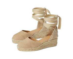 (���) �J�X�^�j�G�[�� ���f�B�[�X �J���[�i 30 �E�F�b�W �G�X�p�h���[�� CASTANER women Carina 30 Wedge Espadrille Sand