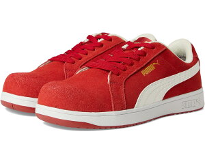 (���) �v�[�} �Z�[�t�e�B�[ �����Y �A�C�R�j�b�N �X�G�[�h ���E ASTM �G�[ PUMA Safety men Iconic Suede Low ASTM EH Red/White