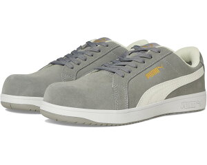 (���) �v�[�} �Z�[�t�e�B�[ �����Y �A�C�R�j�b�N �X�G�[�h ���E ASTM SD PUMA Safety men Iconic Suede Low ASTM SD Grey/White