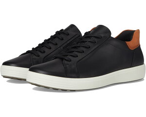 (���) �G�R�[ �����Y �\�t�g 7 �C�[�W�[ �X���b�v �X�j�[�J�[ ECCO men Soft 7 Easy Slip Sneaker Black/Cognac