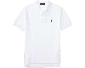 (���) �����t���[���� �L�b�Y �R�b�g�� ���b�V�� �|�� �V���c (�r�b�O �L�b�Y) Polo Ralph Lauren kids Cotton Mesh Polo Shirt (Big Kids) White