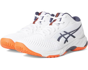 (���) �A�V�b�N�X �����Y �l�b�g�o�[�i�[ �o���X�e�B�b�N FF MT 3 �o���[�{�[�� �V���[�Y ASICS men Netburner Ballistic FF MT 3 Volleyball Shoe White/Indigo Fog