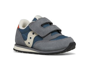 (���) �T�b�J�j�[ �L�b�Y �W���Y �t�b�N ���[�v �X�j�[�J�[ (�g�h���[/���g�� �L�b�h) Saucony kids Jazz Hook  Loop Sneaker (Toddler/Little Kid) Grey/Blue/Orange