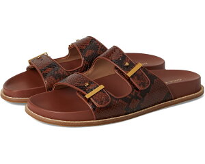 (���) �R�[���n�[�� ���f�B�[�X �}���\�� �t�b�g�x�b�h �T���_�� Cole Haan women Marisol Footbed Sandals Dark Cuoio Snake Print Leather
