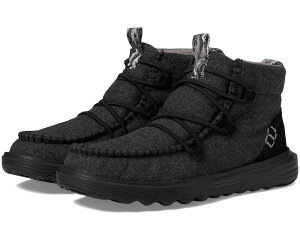 (���) �w�C �f���[�h ���f�B�[�X ���C�G�X �u�[�c �E�[�� Hey Dude women Reyes Boots Wool Black/Black