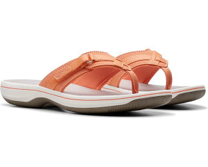(���) �N���[�N�X ���f�B�[�X �u���[�Y �V�[ Clarks women Breeze Sea Tangerine/Pop Synthetic