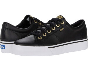 (���) �P�b�Y ���f�B�[�X �W�����v �L�b�N �f���I ���[�X-�A�b�v Keds women Jump Kick Duo Lace-Up Black/Gold