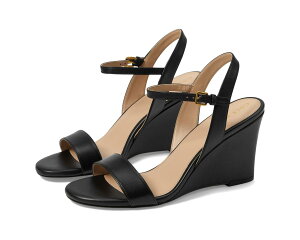 (���) �R�[���n�[�� ���f�B�[�X �W���V�[ �E�F�b�W �T���_�� Cole Haan women Josie Wedge Sandals Black Leather