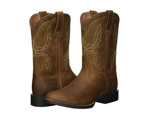 (���) �A���A�b�g �����Y �X�|�[�c �X�g���b�e�� Ariat men Sport Stratten Distressed Brown 1