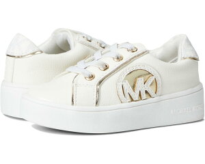 (���) �}�C�P���R�[�X �L�b�Y �W�F�� �|�b�s�[ (�g�h���[) MICHAEL Michael Kors kids Jem Poppy (Toddler) White Smooth