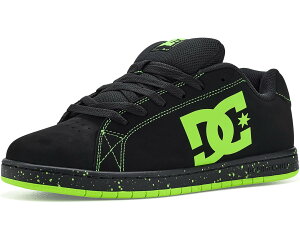 (���) DC �����Y �J�W���A�� ���E �g�b�v �X�P�[�g �V���[�Y �X�j�[�J�[ DC men Gaveler Casual Low Top Skate Shoes Sneakers Black/Lime Green